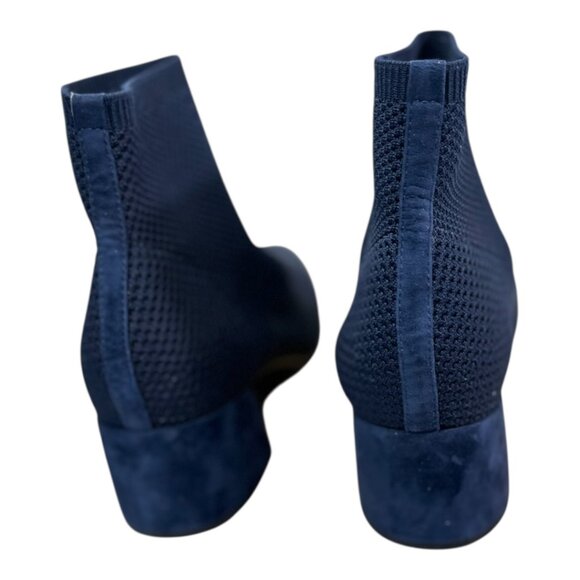 Eileen Fisher Honey Stretch Knit Ankle Booties- Size 9 - Navy Blue - Picture 6 of 12